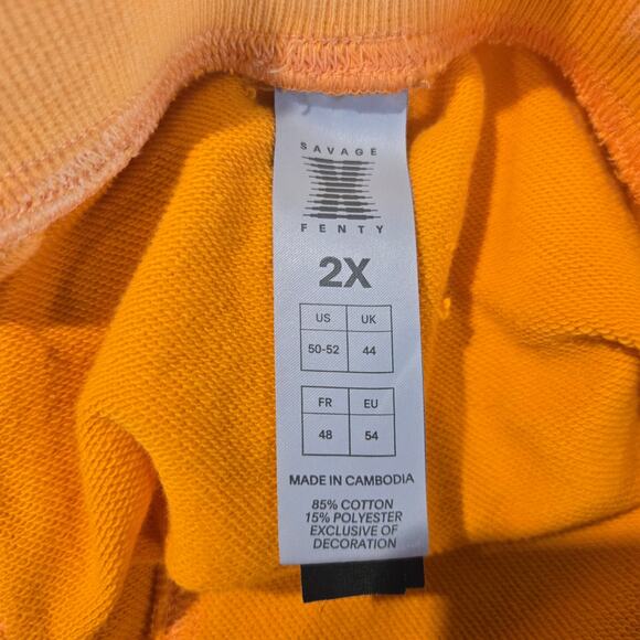 Savage x Fenty joggers sz 2X honeycomb yellow unisex - Picture 6 of 7